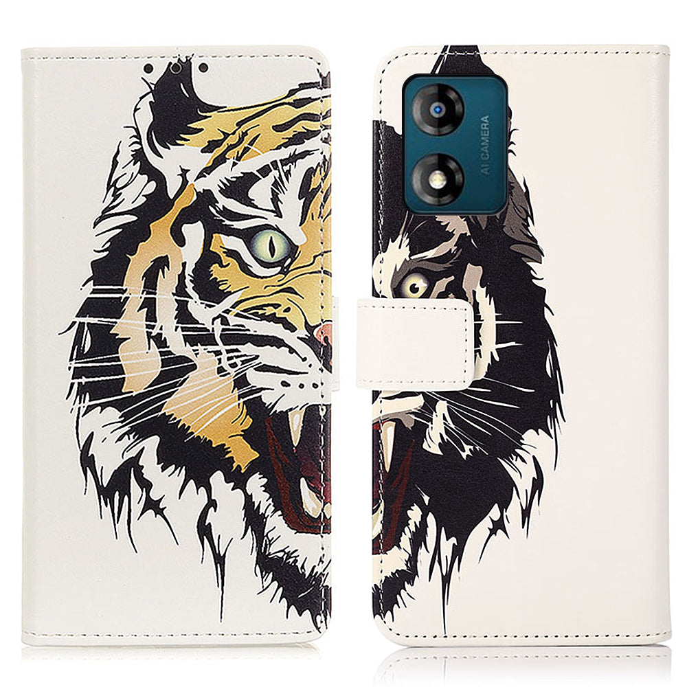 Phone Stand Case for Motorola Moto E13 4G Pattern Printing Wallet Phone Leather Cover Phone Stand Case for Motorola Moto E13 4G Pattern Printing Wallet Phone Leather Cover